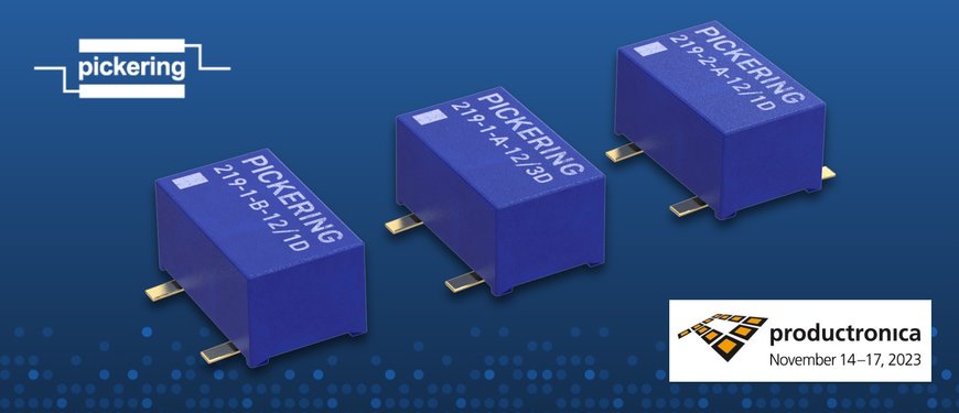 New high voltage SMD reed relays on show at Productronica 2023